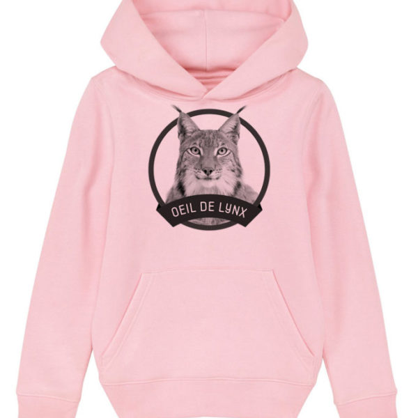 Sweatshirt capuche enfant - Œil de lynx